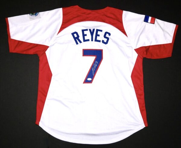 Jose Reyes Signed Custom Dominican Republic World Baseball Classic Jersey - JSA Hologram