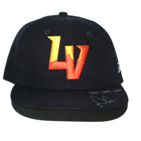 Logan Davidson 2024 Game Worn & Signed Official Las Vegas Aviators #8 Alternate New Era 59FIFTY Hat