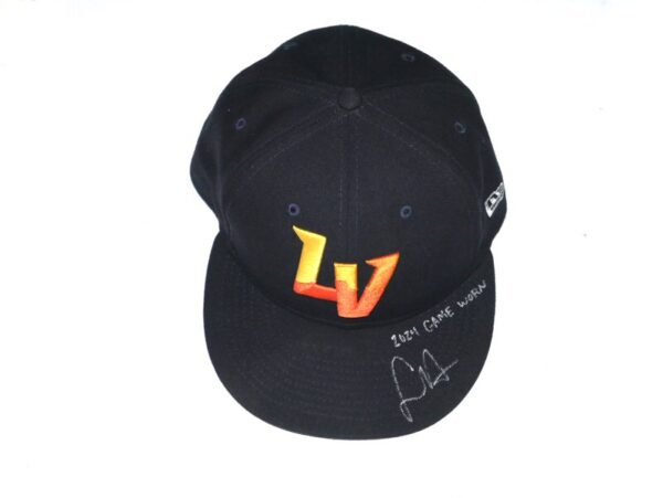 Logan Davidson 2024 Game Worn & Signed Official Las Vegas Aviators #8 Alternate New Era 59FIFTY Hat