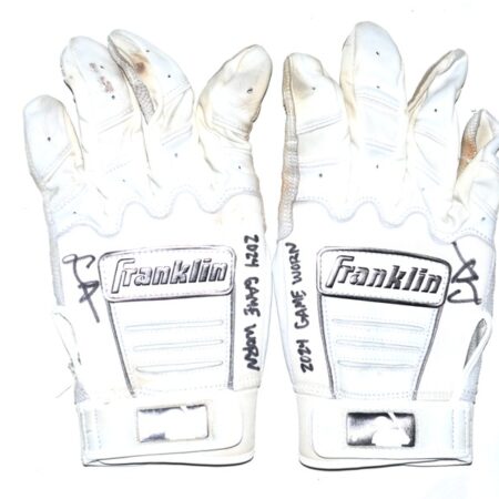 Logan Davidson 2024 Las Vegas Aviators Game Worn & Signed Franklin Batting Gloves