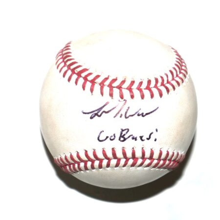 Luke Waddell Gwinnett Stripers Signed Go Braves! Practice Used Official Major League Baseball