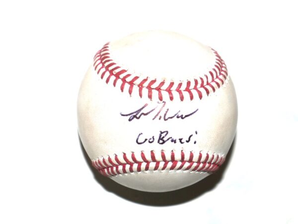 Luke Waddell Gwinnett Stripers Signed Go Braves! Practice Used Official Major League Baseball