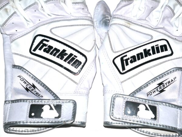 Stuart Fairchild 2024 Cincinnati Reds Game Worn & Signed Franklin Powerstrap Batting Gloves