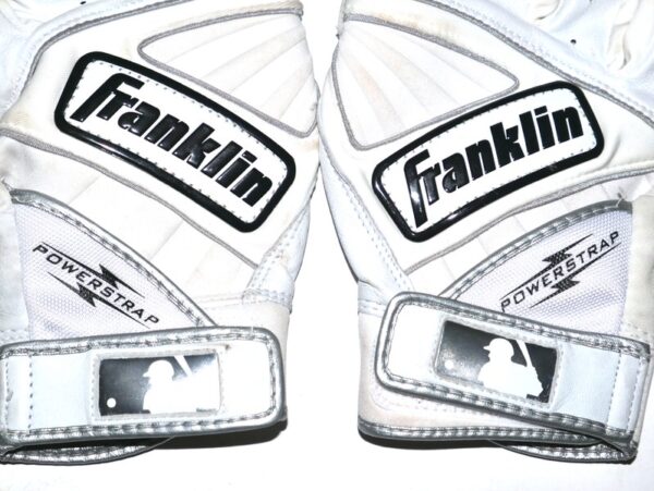 Stuart Fairchild 2024 Cincinnati Reds Game Worn & Signed Franklin Powerstrap Batting Gloves