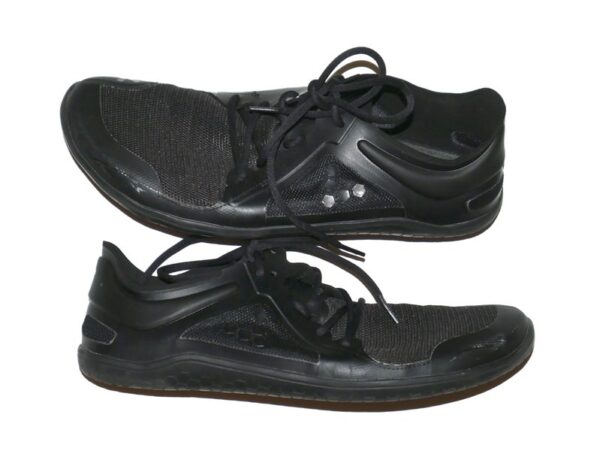 Stuart Fairchild 2024 Cincinnati Reds Training Worn & Signed My Gym Shoes Black Vivobarefoot Shoes