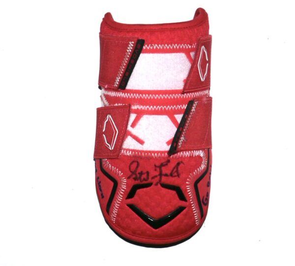 Stuart Fairchild 2024 Game Worn & Signed Cincinnati Reds Evoshield PRO-SRZ Batter's Double Strap Elbow Guard