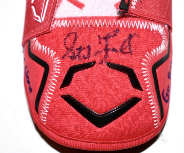 Stuart Fairchild 2024 Game Worn & Signed Cincinnati Reds Evoshield PRO-SRZ Batter's Double Strap Elbow Guard