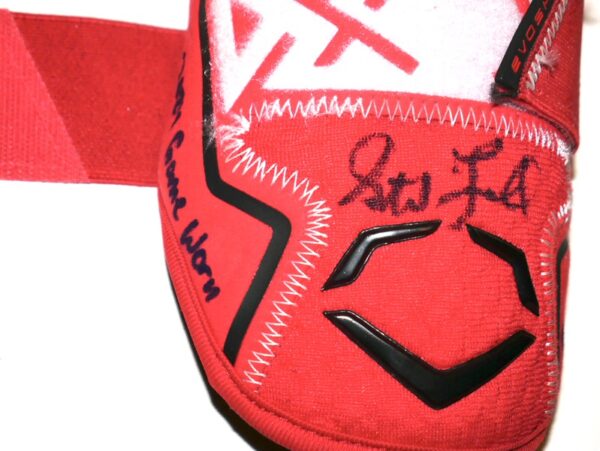 Stuart Fairchild 2024 Game Worn & Signed Cincinnati Reds Evoshield PRO-SRZ Batter's Double Strap Elbow Guard