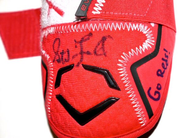 Stuart Fairchild 2024 Game Worn & Signed Cincinnati Reds Evoshield PRO-SRZ Batter's Double Strap Elbow Guard