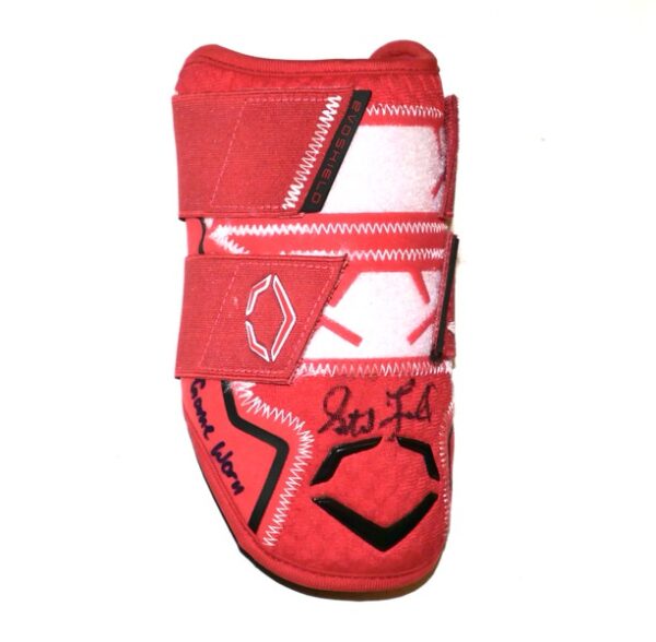 Stuart Fairchild 2024 Game Worn & Signed Cincinnati Reds Evoshield PRO-SRZ Batter's Double Strap Elbow Guard