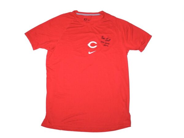 Stuart Fairchild 2024 Game Worn & Signed Official Cincinnati Reds Nike Dri-Fit XL Shirt