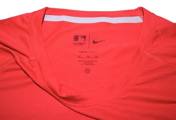 Stuart Fairchild 2024 Game Worn & Signed Official Cincinnati Reds Nike Dri-Fit XL Shirt