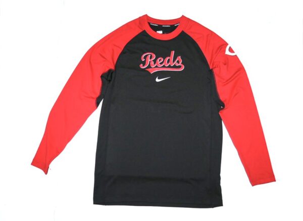 Stuart Fairchild 2024 Player Issued Official Cincinnati Reds FAIRCHILD 17 Nike Dri-Fit Baseball Pullover