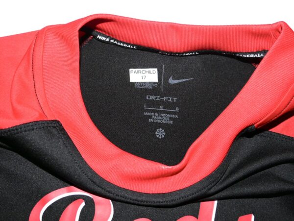 Stuart Fairchild 2024 Player Issued Official Cincinnati Reds FAIRCHILD 17 Nike Dri-Fit Baseball Pullover