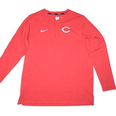 Stuart Fairchild 2024 Player Issued Official Cincinnati Reds FAIRCHILD 17 Nike Dri-Fit Quarter Zip Pullover