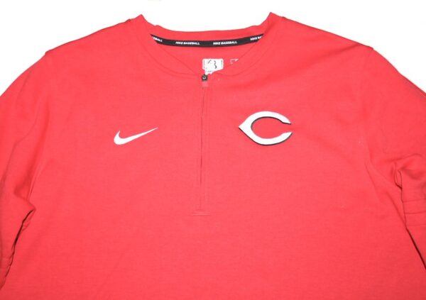 Stuart Fairchild 2024 Player Issued Official Cincinnati Reds FAIRCHILD 17 Nike Dri-Fit Quarter Zip Pullover