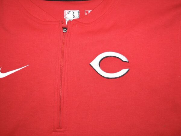 Stuart Fairchild 2024 Player Issued Official Cincinnati Reds FAIRCHILD 17 Nike Dri-Fit Quarter Zip Pullover