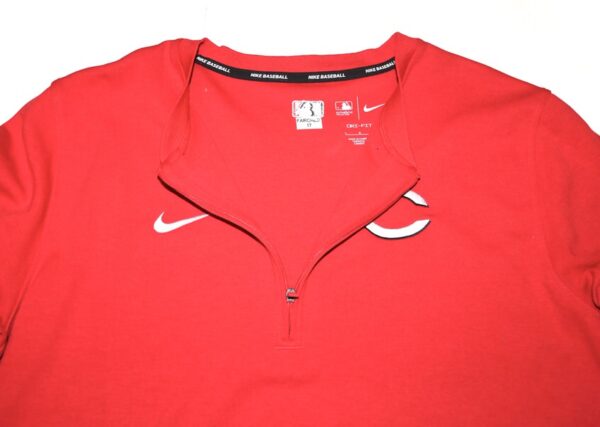 Stuart Fairchild 2024 Player Issued Official Cincinnati Reds FAIRCHILD 17 Nike Dri-Fit Quarter Zip Pullover