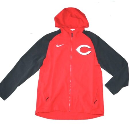 Stuart Fairchild 2024 Player Issued Official Cincinnati Reds “FAIRCHILD 17” Nike Therma-Fit Full-Zip Jacket - Worn in Dugout!