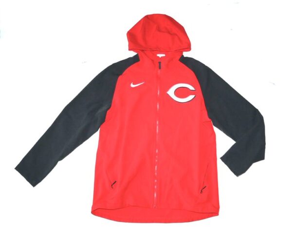 Stuart Fairchild 2024 Player Issued Official Cincinnati Reds “FAIRCHILD 17” Nike Therma-Fit Full-Zip Jacket - Worn in Dugout!