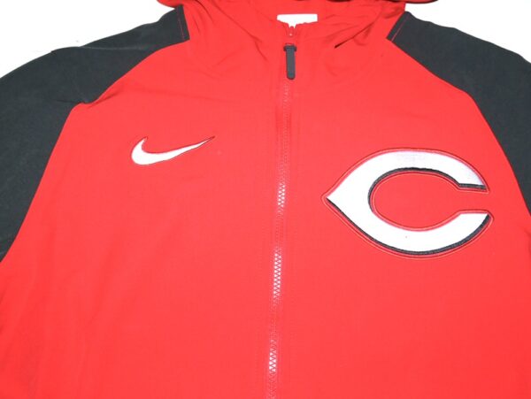 Stuart Fairchild 2024 Player Issued Official Cincinnati Reds “FAIRCHILD 17” Nike Therma-Fit Full-Zip Jacket - Worn in Dugout!