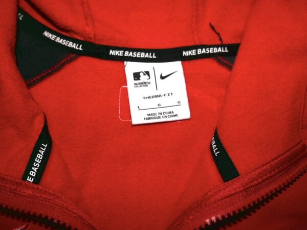 Stuart Fairchild 2024 Player Issued Official Cincinnati Reds “FAIRCHILD 17” Nike Therma-Fit Full-Zip Jacket - Worn in Dugout!