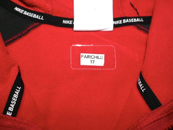 Stuart Fairchild 2024 Player Issued Official Cincinnati Reds “FAIRCHILD 17” Nike Therma-Fit Full-Zip Jacket - Worn in Dugout!