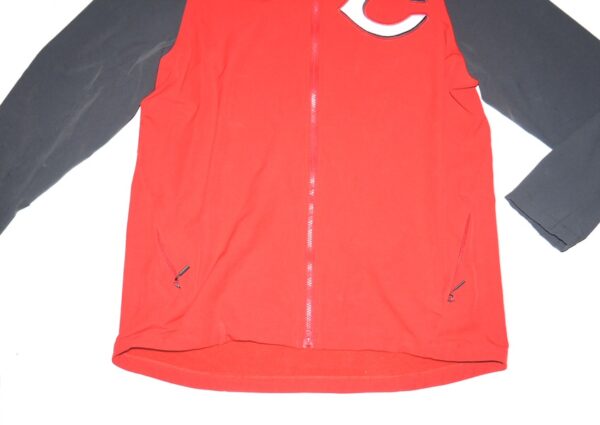 Stuart Fairchild 2024 Player Issued Official Cincinnati Reds “FAIRCHILD 17” Nike Therma-Fit Full-Zip Jacket - Worn in Dugout!