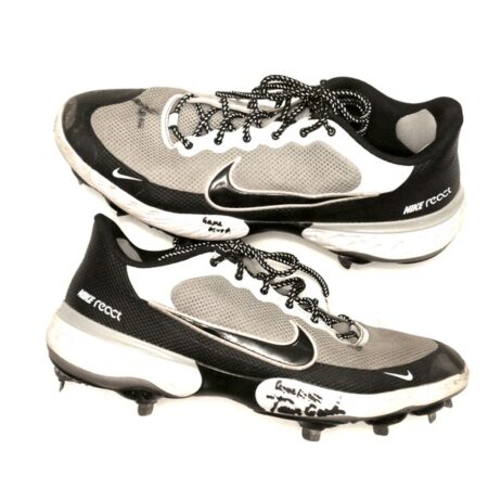 Tanner Gordon Rome Braves Game Worn & Signed Nike Alpha Huarache Baseball Cleats