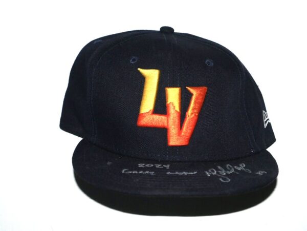 Yohel Pozo 2024 Game Worn & Signed Official Las Vegas Aviators #37 Alternate New Era 59FIFTY Hat