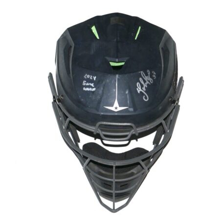 Yohel Pozo 2024 Las Vegas Aviators Game Worn & Signed All-Star Catcher's Helmet