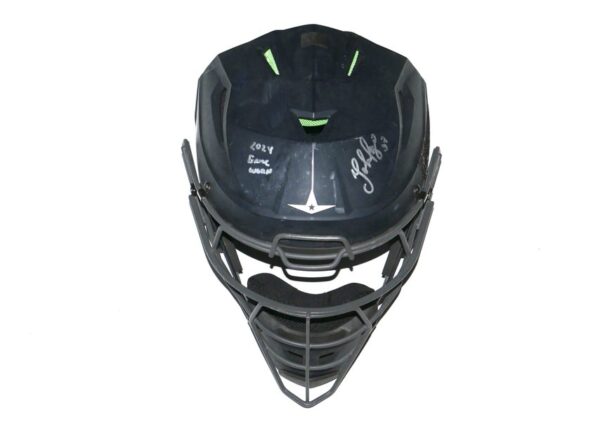 Yohel Pozo 2024 Las Vegas Aviators Game Worn & Signed All-Star Catcher's Helmet