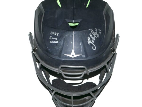 Yohel Pozo 2024 Las Vegas Aviators Game Worn & Signed All-Star Catcher's Helmet