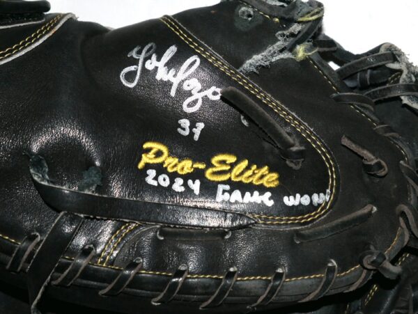 Yohel Pozo 2024 Las Vegas Aviators Game Worn & Signed All-Star Pro Elite Baseball Catcher's Mitt