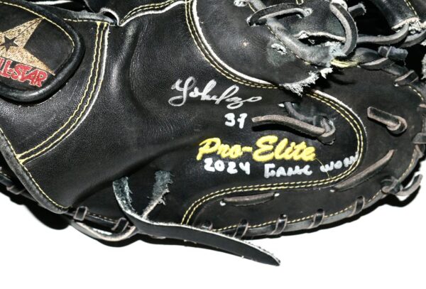 Yohel Pozo 2024 Las Vegas Aviators Game Worn & Signed All-Star Pro Elite Baseball Catcher's Mitt