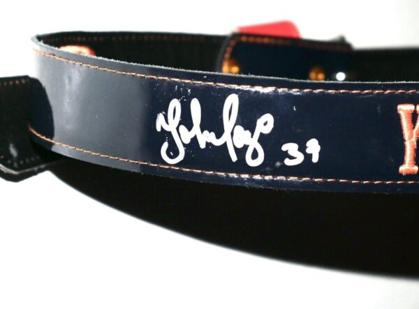 Yohel Pozo 2024 Las Vegas Aviators Game Worn & Signed Custom YOHEL POZO YP Leather Baseball Belt