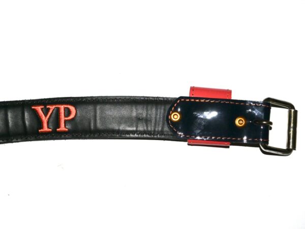 Yohel Pozo 2024 Las Vegas Aviators Game Worn & Signed Custom YOHEL POZO YP Leather Baseball Belt