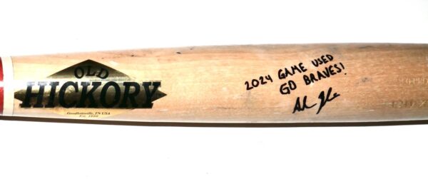 Adam Zebrowski 2024 Rome Emperors Game Used & Signed Old Hickory Pro Birch CP1 Baseball Bat