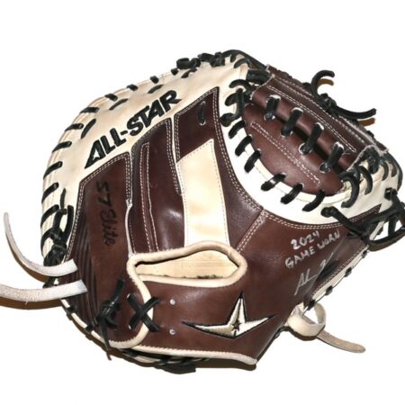 Adam Zebrowski 2024 Rome Emperors Game Worn & Signed All Star S7 Elite Baseball Catcher's Mitt