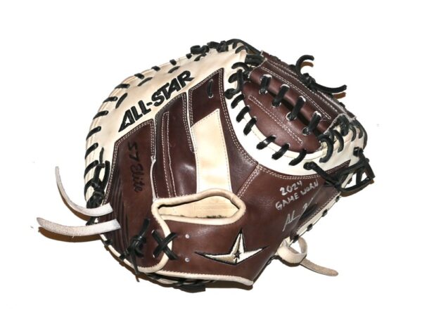 Adam Zebrowski 2024 Rome Emperors Game Worn & Signed All Star S7 Elite Baseball Catcher's Mitt