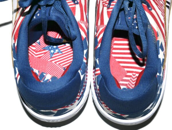 Adam Zebrowski 2024 Rome Emperors Game Worn & Signed Patriotic 1776 July 4th Nike Baseball Cleats