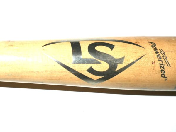 Armando Alvarez 2023 San Francisco Giants #81 Game Used & Signed Louisville Slugger A174 Baseball Bat - CRACKED