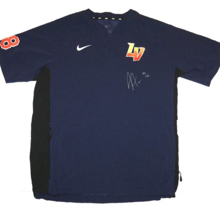 Armando Alvarez 2024 Player Issued & Signed Official Las Vegas Aviators #28 Nike Short Sleeve Pullover