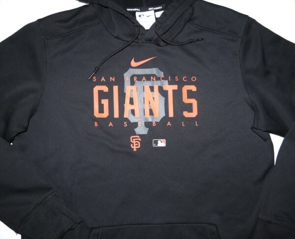 Armando Alvarez Team Issued & Signed Official San Francisco Giants ALVAREZ 81 Nike Therma-Fit Pullover Hooded Sweatshirt