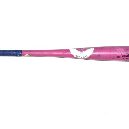 Drew Lugbauer 2024 Las Vegas Aviators Game Used & Signed Pink SAM Rideau Crusher Maple DL1 Baseball Bat – CRACKED