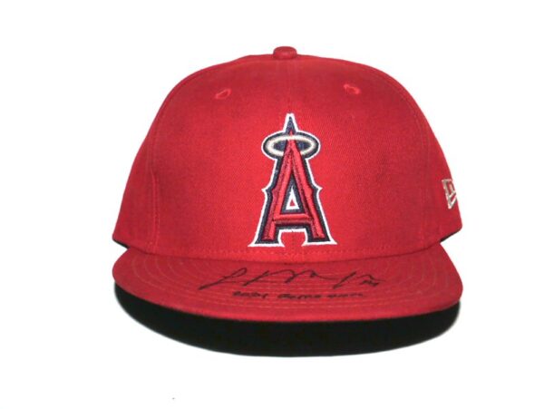 Logan O’Hoppe 2024 Game Worn & Signed Official Los Angeles Angels “14 O’HOPPE” New Era 59FIFTY Hat