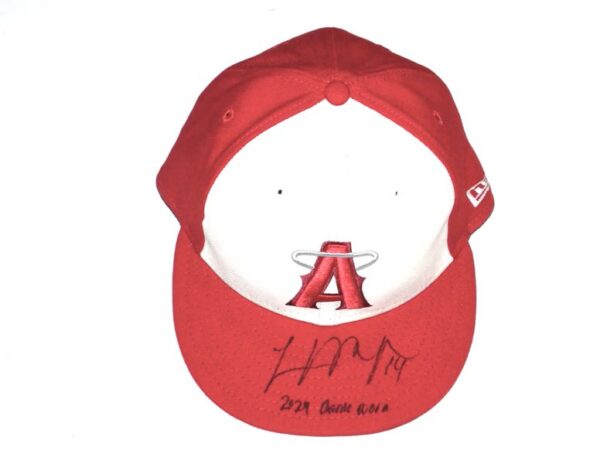 Logan O’Hoppe 2024 Game Worn & Signed Official Los Angeles Angels City Connect “14 O’HOPPE” New Era 59FIFTY Hat