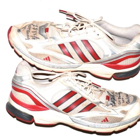 Logan O’Hoppe 2024 Los Angeles Angels #14 Training Worn & Signed Adidas Adiprene Shoes