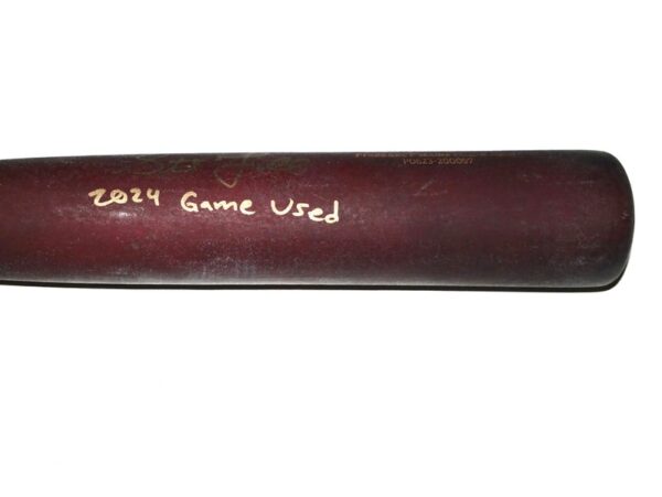 Stuart Fairchild 2024 Cincinnati Reds Game Used & Signed Dove Tail DTB Baseball Bat