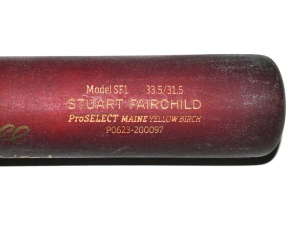 Stuart Fairchild 2024 Cincinnati Reds Game Used & Signed Dove Tail DTB Baseball Bat